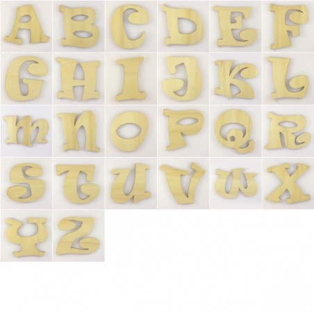 Lot de 76 lettres caractères ravie