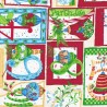 Coupon tissu coton Noël 25 x 35 cm