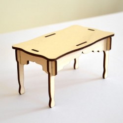 Table miniature 3D en bois à monter