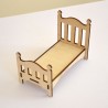 Lit enfant miniature 3D en bois