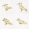 Pack  de 4 oiseaux pics en bois