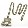 Montre ourson, gousset ou pendentif