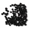 Tube de perles de rocaille noire