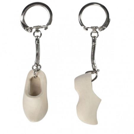 Porte-clefs sabot de bois miniature