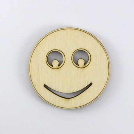 Smiley neutre en bois