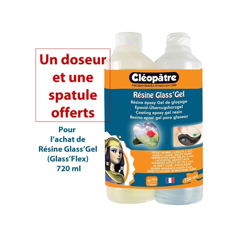 Résine Glass'Gel (Flex) Cléopatre 720 ml