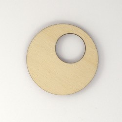 Cercle bijou évidé en bois