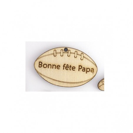 Ballon rugby - Bonne fête Papa