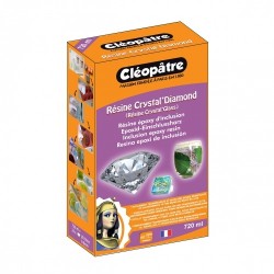 Résine Crystal'Diamond 720 ml Cléopatre, résine d'inclusion ultrabrillante