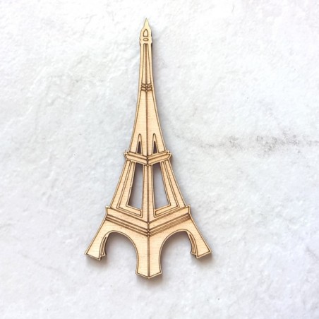 Tour Eiffel en bois pour loisir créatif, scrap, école, décor de table, anniversaire, baptême., plaque décorative