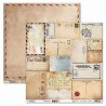 Papier Design vintage 30,5 x 30,5 cartes postales, tampon, cachet de cire, manuscrit studio light