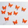 10 papillons feutrine orange loisir créatif