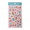 Planche 39 cabochons pvc  adhésifs motif enfant ambiance garçon déco et scrapbooking