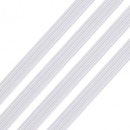 10 m Elastique blanc plat 3 mm confection masque barrière EN STOCK