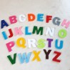 Alphabet Lettre feutrine 1,5mm multicolore loisir créatif scrapbooking