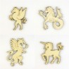 Pack 4 animaux fantastique pégase, hippocampi, murène n°3, licorne n°2